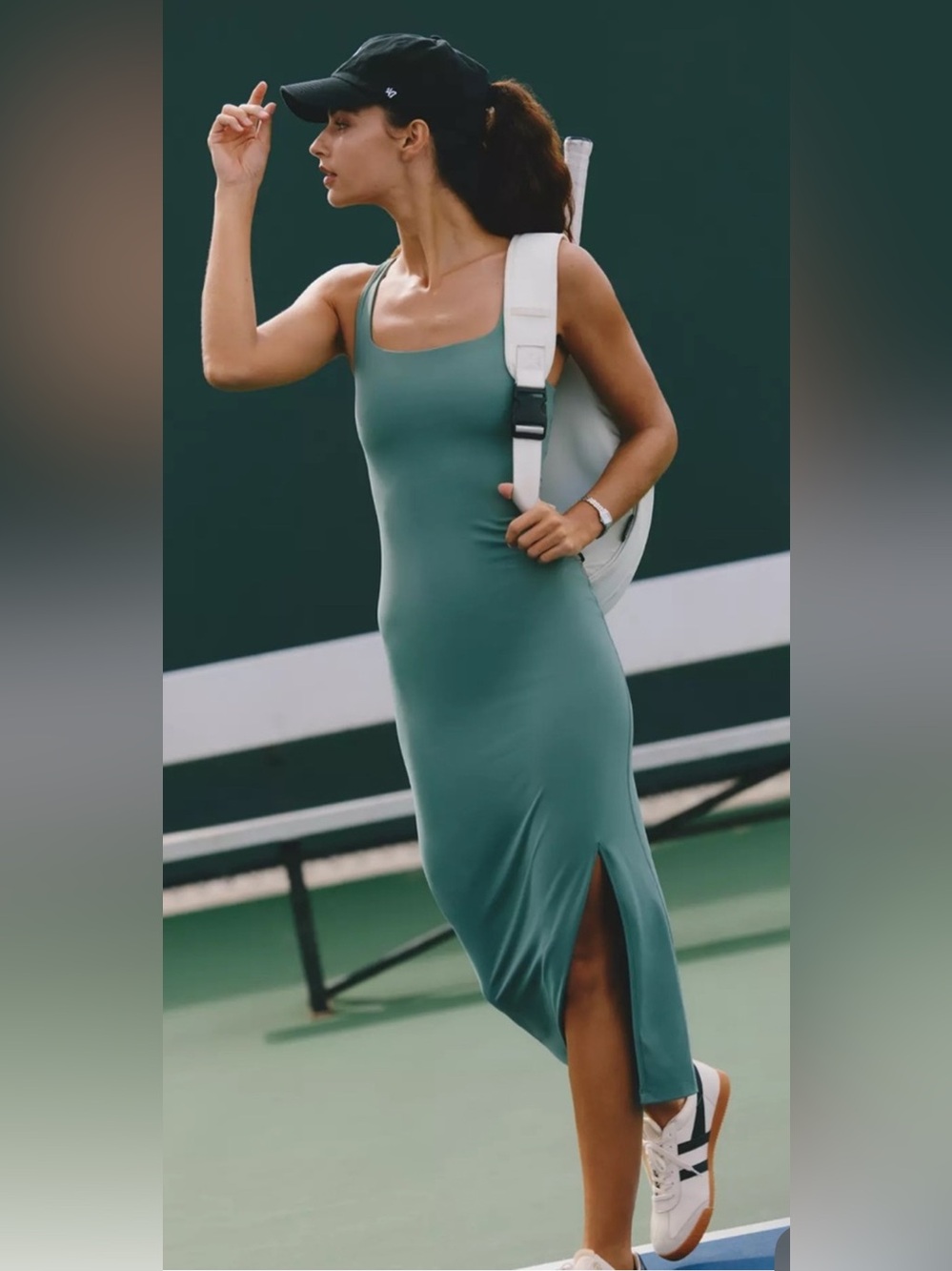 NWT Daily Practice Tank Dress Sage Green Sz Medium